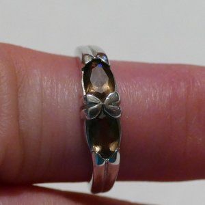Smoky Quartz 925 Stamped Sterling Silver Ring